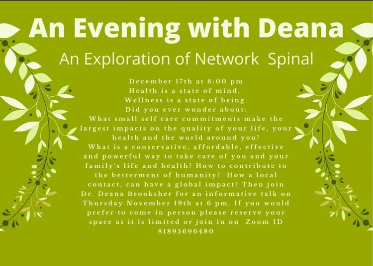 Chiropractic Clarkesville GA Evening With Deana December 2020