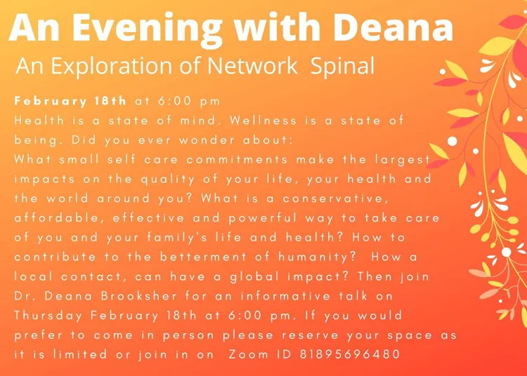 Chiropractic Clarkesville GA Evening with Deana February 2021