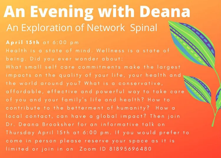 Chiropractic Clarkesville GA Evening with Deanna April 2021