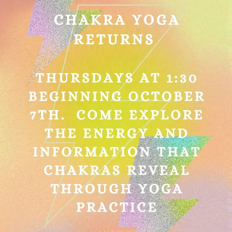 Chiropractic Clarkesville GA Chakra Yoga October 2021