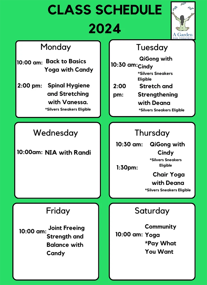 Chiropractic Clarkesville GA Class Schedule